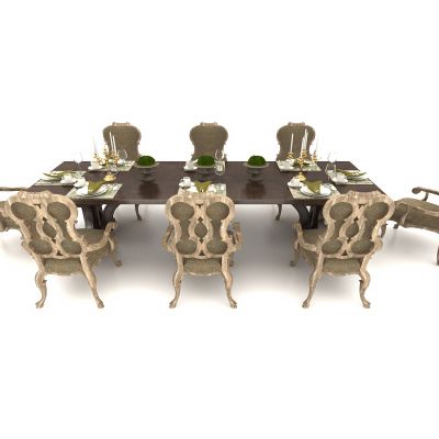 欧式风格餐桌