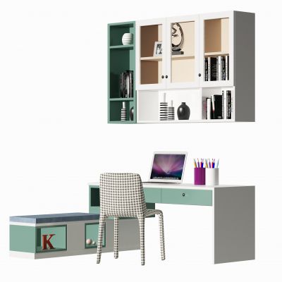 现代书桌椅组合