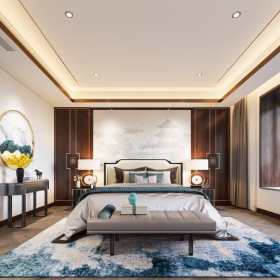 新中式卧室