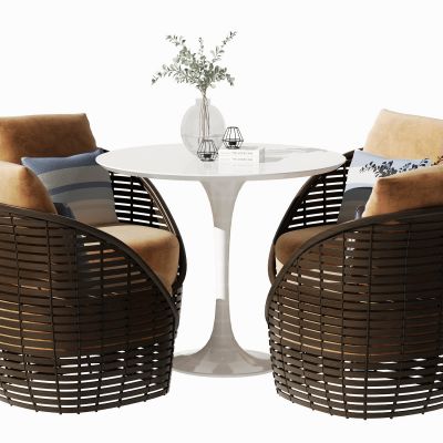 现代休闲桌椅组合