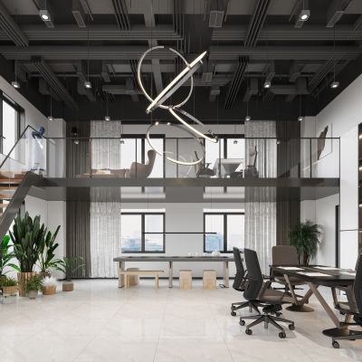 现代办公室3D模型