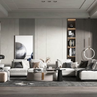 现代轻奢风格客厅
