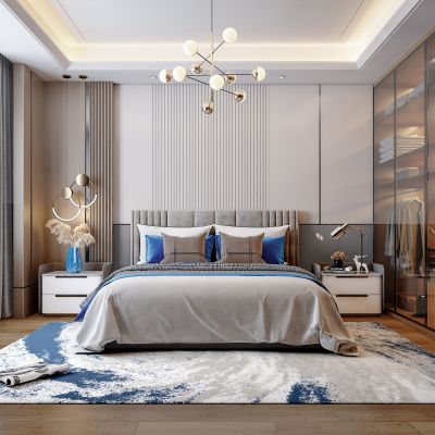 现代轻奢主卧室