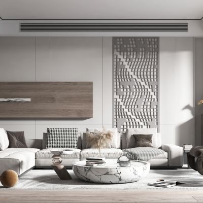 现代轻奢风格客厅