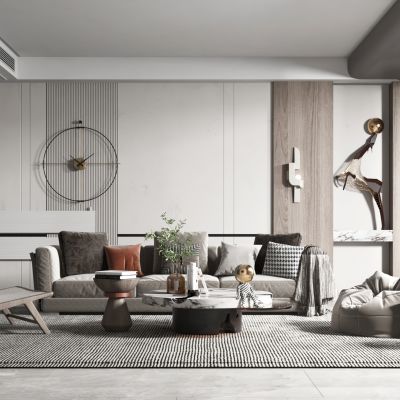 现代轻奢风格客厅