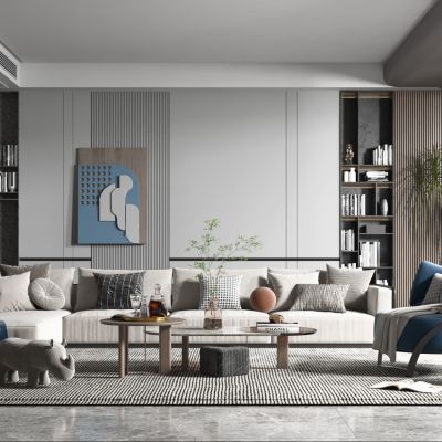 现代轻奢风格客厅