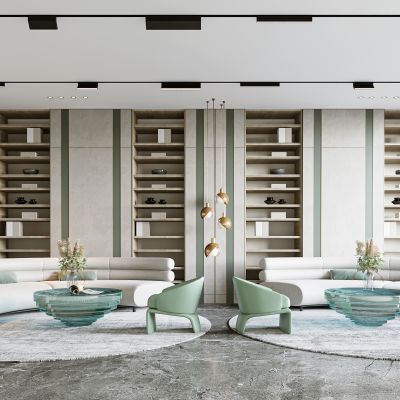 现代售楼休闲区