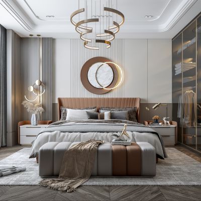 现代轻奢主卧室