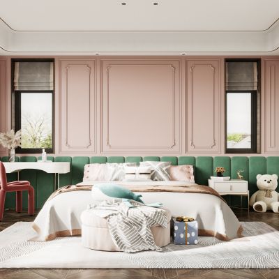 2021艾巴優(yōu)學員投稿-北歐風格臥室小女兒房