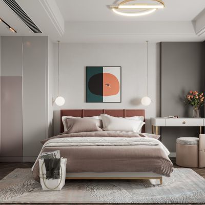 2021艾巴优学员投稿-新中式书房卧室