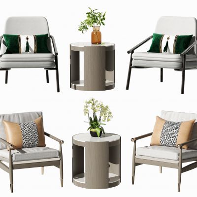 新中式休闲桌椅组合