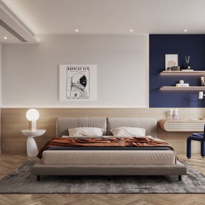 2021艾巴优学员投稿-现代轻奢客餐厅，卧室，主卧，儿童房