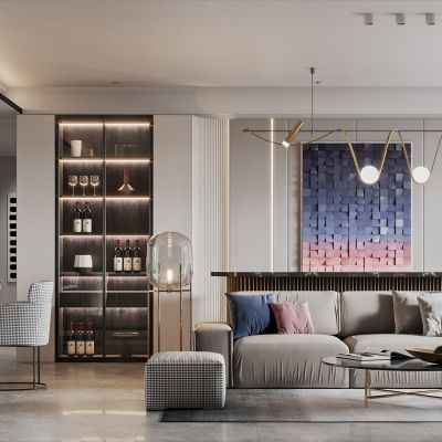 2021艾巴优学员投稿-现代轻奢客餐厅