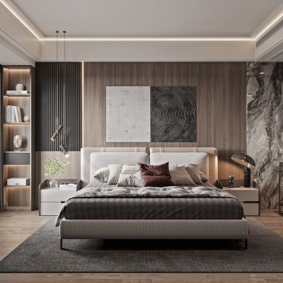 2021艾巴优学员投稿-现代卧室，衣帽间