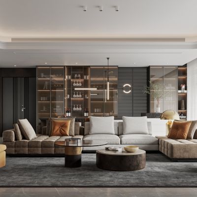 2021艾巴优学员投稿-现代客厅，餐厅