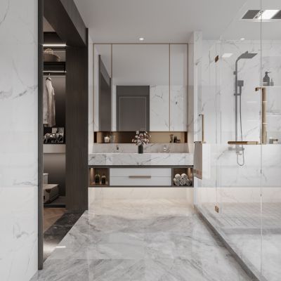 2021艾巴优学员投稿-现代衣帽间，卫生间