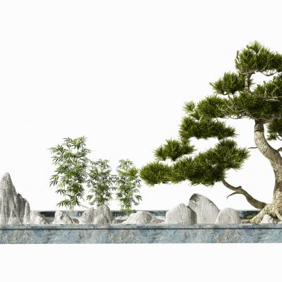 新中式景观小品