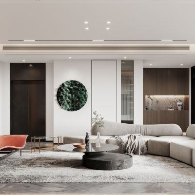 2021艾巴优学员投稿-现代餐厅，楼梯间，电视背景，沙发背景，西餐区