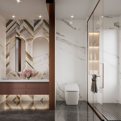 2021艾巴優(yōu)學員投稿-北歐輕奢臥室，次臥，女孩房，休閑區(qū)，衛(wèi)生間