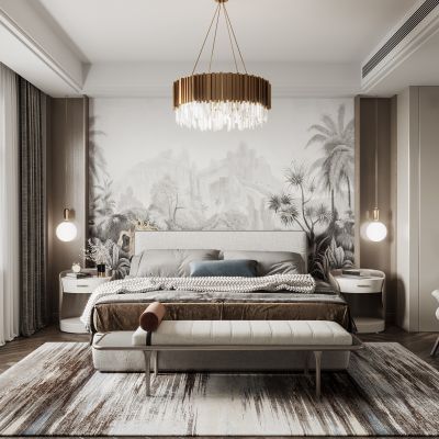 2021艾巴优学员投稿-现代轻奢卧室主卧