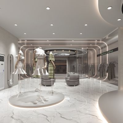 现代女装服装店