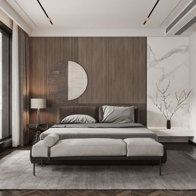 2021艾巴优学员投稿-现代卧室，衣帽间，老人房，主卧