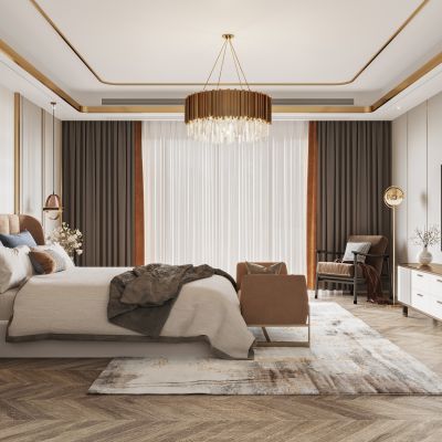 2021艾巴优学员投稿-现代轻奢卧室