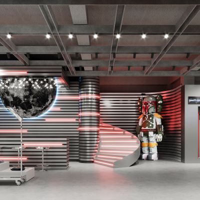 现代男装服装店