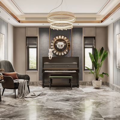 2021艾巴优学员投稿-现代风格，二楼公共区域