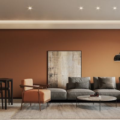 2021艾巴优学员投稿-现代客厅，电视背景，沙发背景