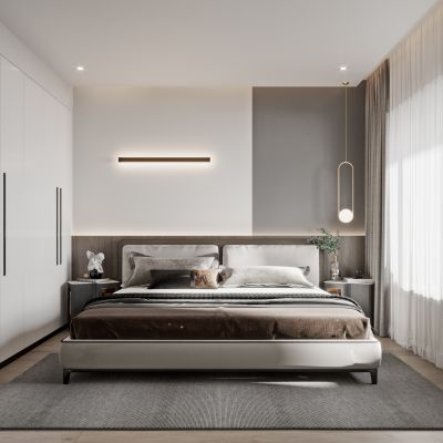 2021艾巴优学员投稿-现代卧室，主卧