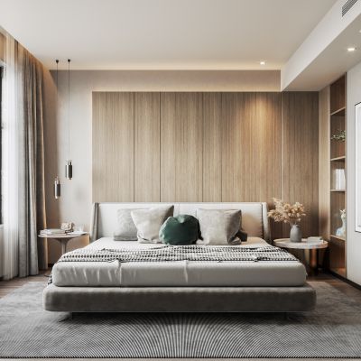 2021艾巴优学员投稿-现代卧室，书房，主卧次卧