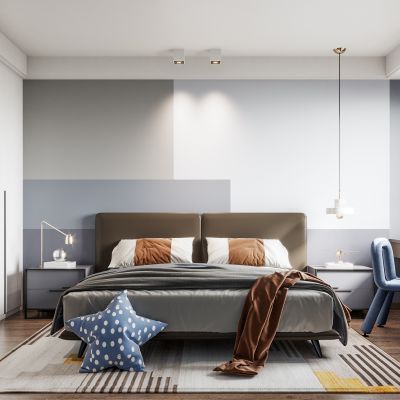 2021艾巴优学员投稿-现代卧室，次卧