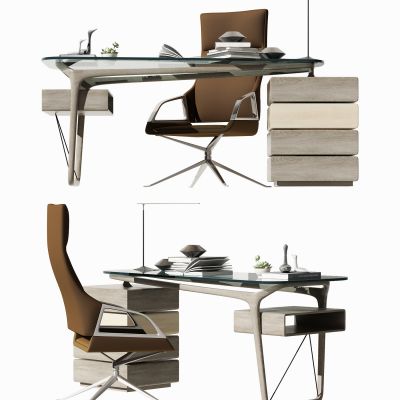 现代书桌椅组合