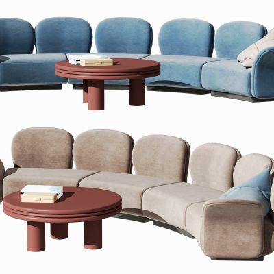 现代多人沙发