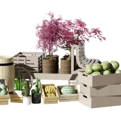 新中式水果 平板车 农具