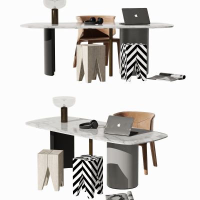 现代书桌椅组合