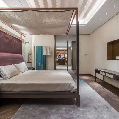 北京集美组梁建国-郑州建业天筑6#A户型超大平层样板间丨603㎡丨全套施工图CAD图纸+实景图