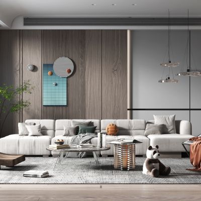 现代轻奢风格客厅