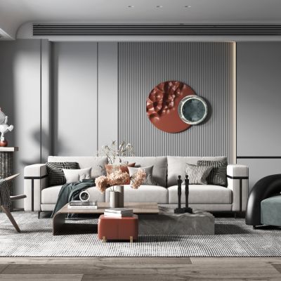 现代轻奢风格客厅