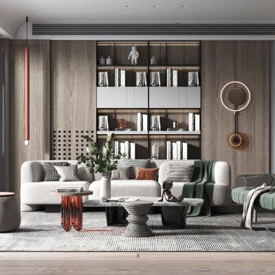 现代轻奢风格客厅