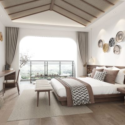 新中式酒店客房