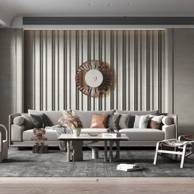 现代轻奢风格客厅