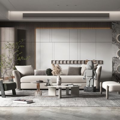 现代轻奢风格客厅