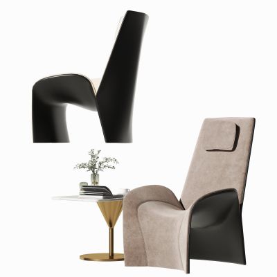 现代椅子茶几组合