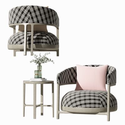 现代椅子茶几组合