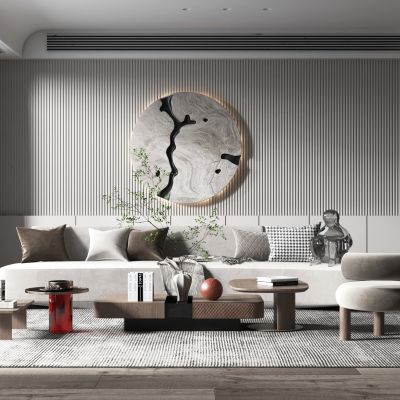 现代轻奢风格客厅