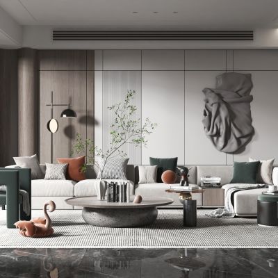 现代轻奢风格客厅