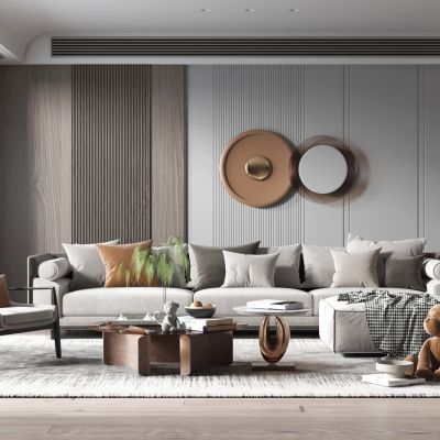 现代轻奢风格客厅