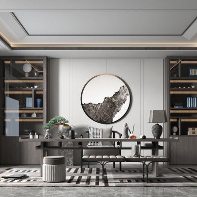 新中式风格书房